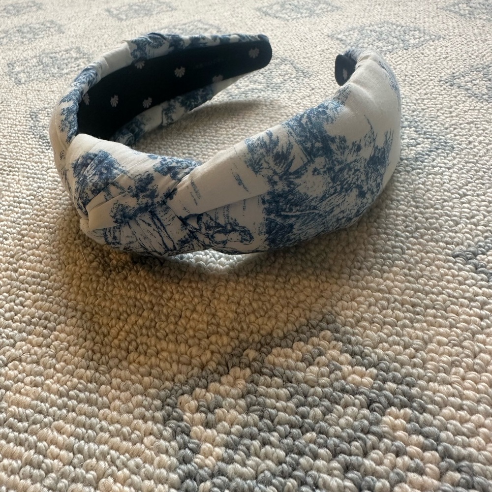 Blue and White Headband